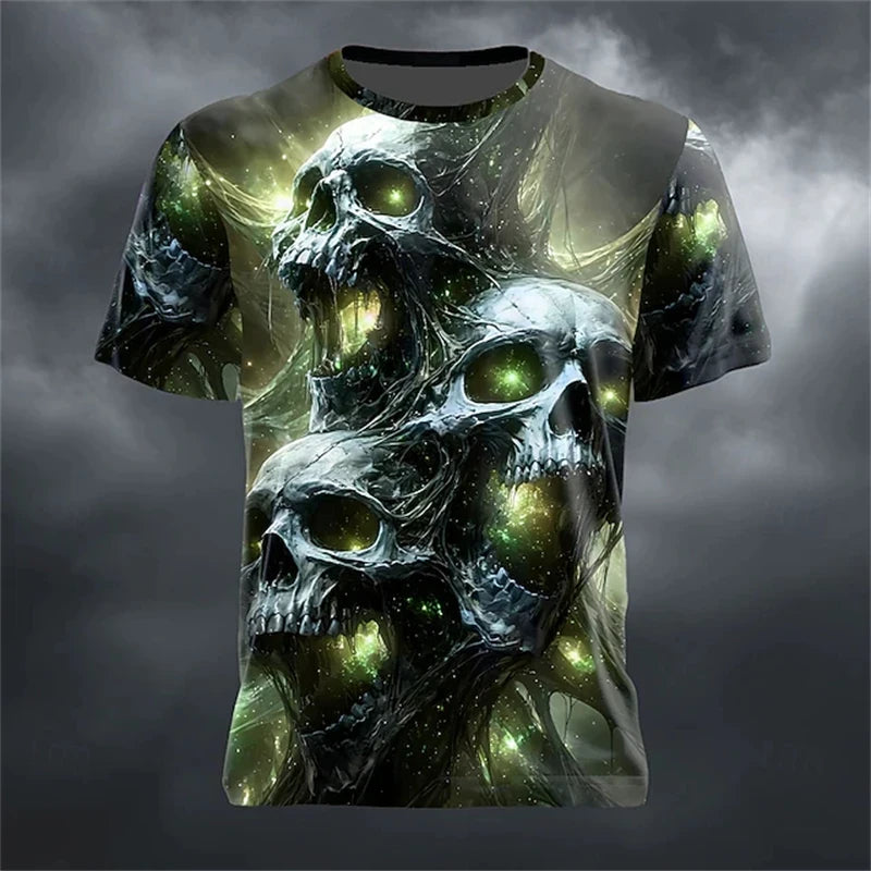 Pumpkin Print Casual Mens T-Shirt