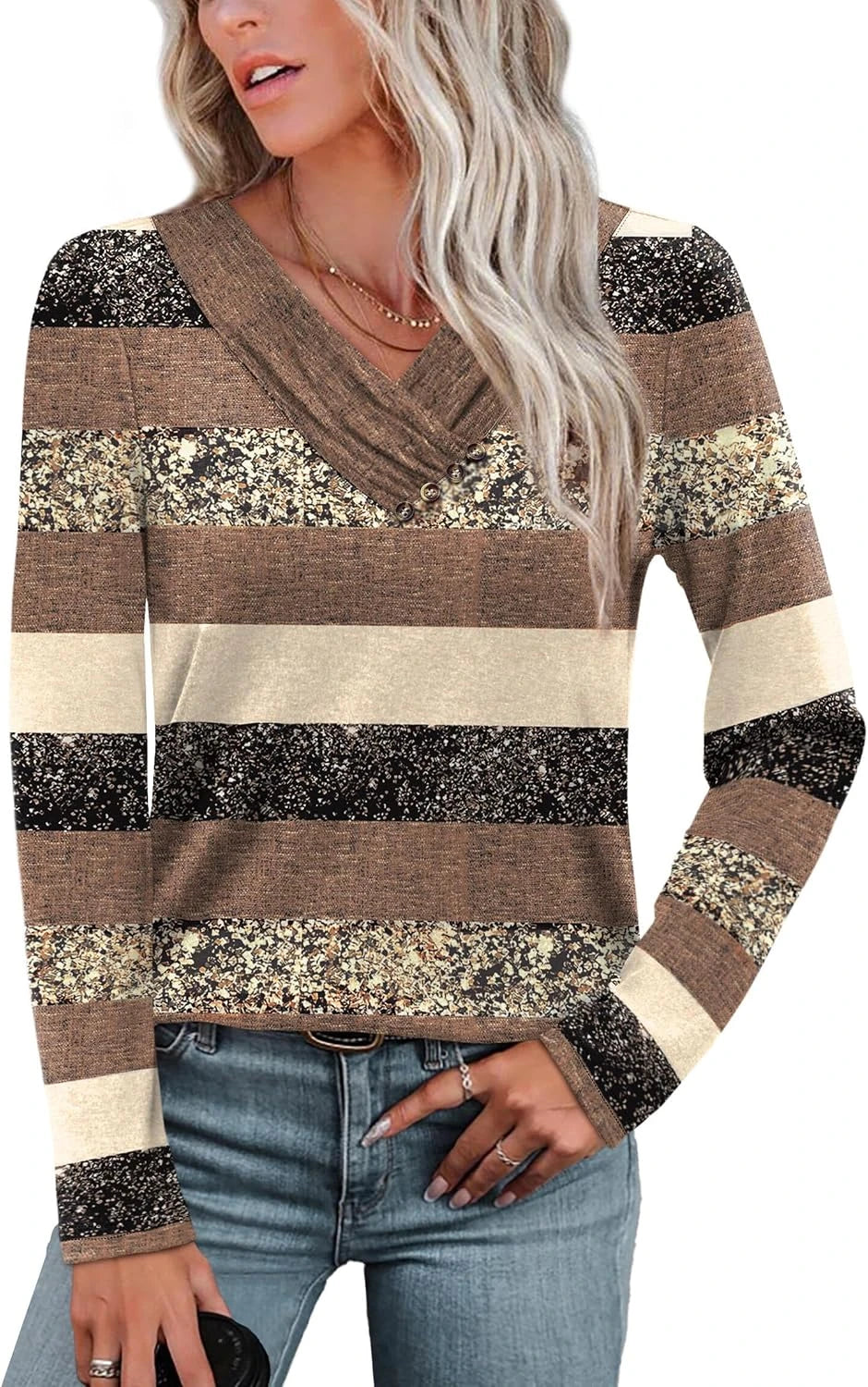 Wiholl V Neck Long Sleeve Tunic