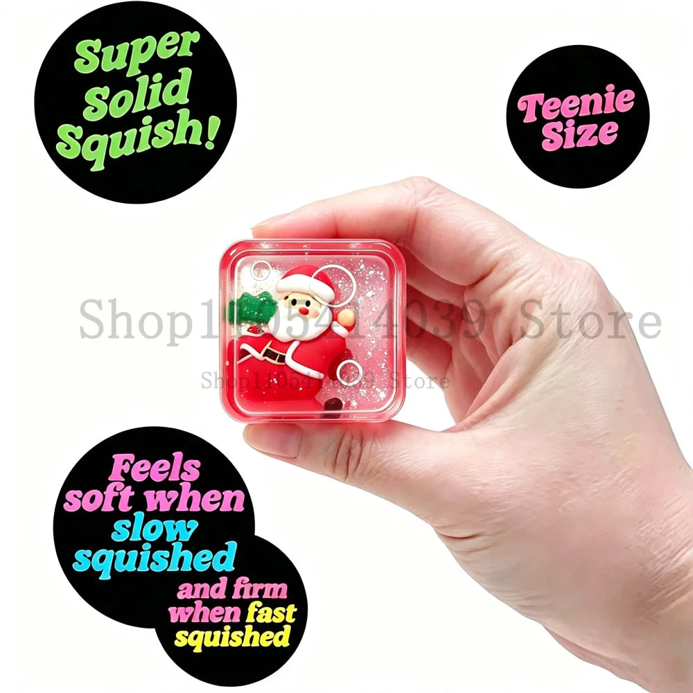 Christmas Stress Relief Squishy Cube Set