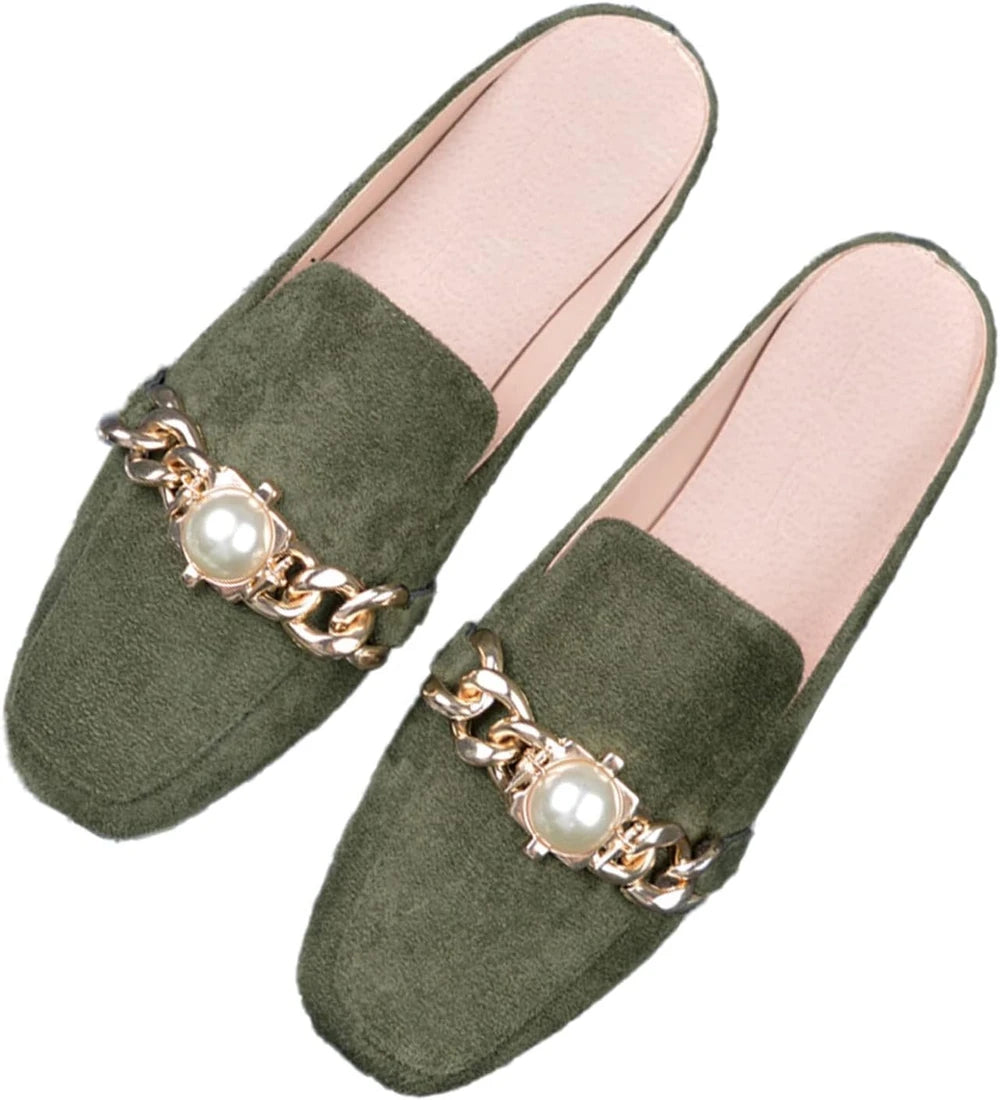 Cubicbee Chain Suede Mule